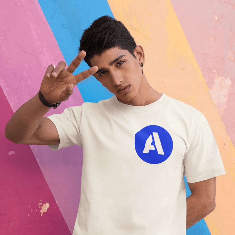 AIFS Shirt – Off White - Logo Blue