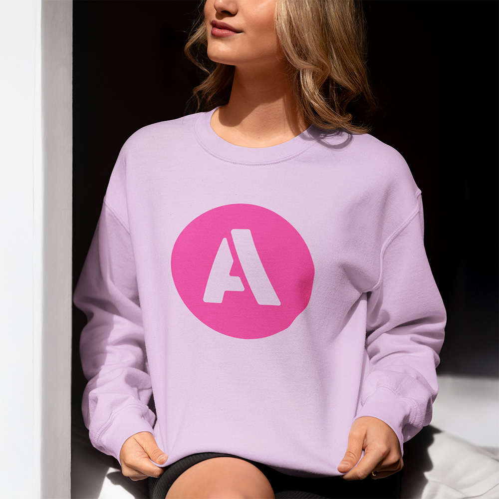 AIFS Sweatshirt – Lila mit pinkem Logo